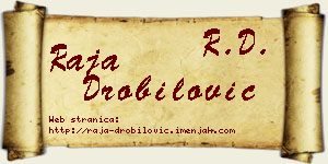 Raja Drobilović vizit kartica